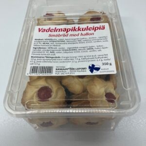 Vadelmapikkuleipiä 350g rasia - Valmistettu Kauhavalla